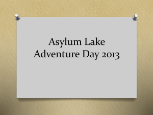 Asylum Lake Adventure Day 2013