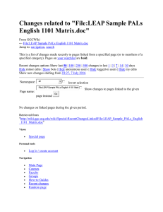 Changes related to &#34;File:LEAP Sample PALs English 1101 Matrix.doc&#34;