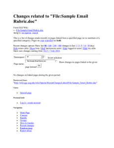 Changes related to &#34;File:Sample Email Rubric.doc&#34;