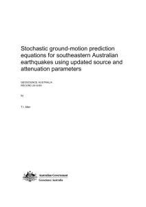 Stochastic ground-motion prediction equations for southeastern Australian earthquakes using updated source and