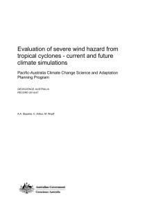 Evaluation of severe wind hazard from climate simulations