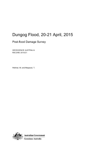 Dungog Flood, 20-21 April, 2015 Post-flood Damage Survey GEOSCIENCE AUSTRALIA RECORD 2015/21