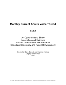 Monthly Current Affairs Voice Thread