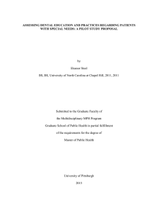 ASSESSING DENTAL EDUCATION AND PRACTICES REGARDING PATIENTS