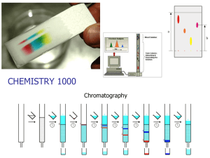 CHEMISTRY 1000 Chromatography