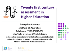 Twenty first century assessment in Higher Education Enterprise Academy