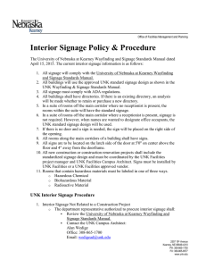 Interior Signage Policy &amp; Procedure