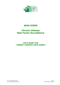 WHO STEPS Chronic Disease Risk Factor Surveillance