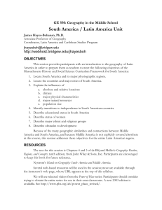 South America / Latin America Unit