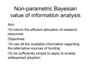 Non-parametric Bayesian value of information analysis