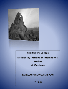 Middlebury College Middlebury Institute of International Studies at Monterey
