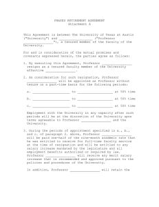 PHASED RETIREMENT AGREEMENT Attachment A