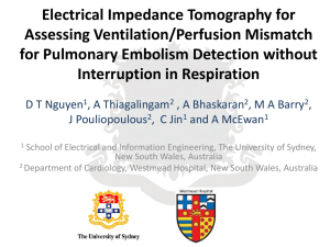Electrical Impedance Tomography for Assessing Ventilation/Perfusion Mismatch for Pulmonary Embolism Detection without