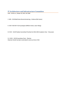 IT Architecture and Infrastructure Committee