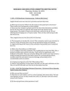 RESEARCH AND EDUCATION COMMITTEE MEETING NOTES Thursday, October 16, 2014 FAC 228D