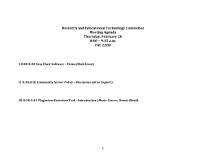 Research and Educational Technology Committee Meeting Agenda Thursday, February 20