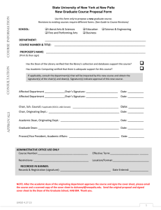New Graduate Course Proposal Form  n