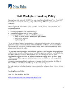 1240 Workplace Smoking Policy