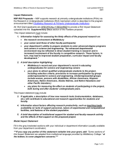 mpact Statements – NSF-RUI Proposals