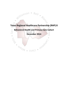 Texas Regional Healthcare Partnership (RHP) 8 December 2014