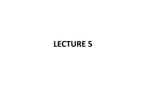 LECTURE 5