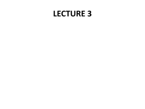 LECTURE 3