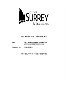 REQUEST FOR QUOTATIONS  Title GROUND MAINTENANCE SERVICES