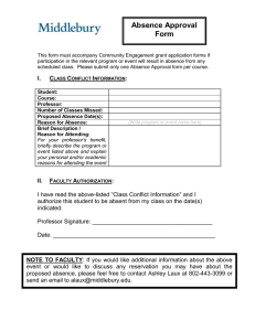 Absence Approval Form