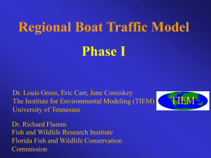 Regional Boat Traffic Model Phase I