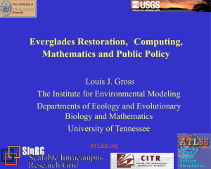 Everglades Restoration, Computing, Mathematics and Public Policy