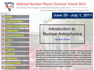 Introduction to Nuclear Astrophysics Christian Iliadis
