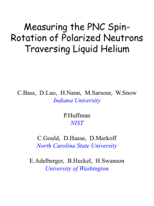 Measuring the PNC Spin- Rotation of Polarized Neutrons Traversing Liquid Helium