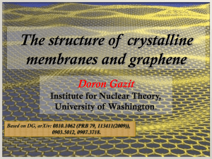 The structure of  crystalline membranes and graphene Doron Gazit