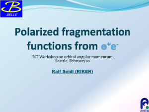 INT Workshop on orbital angular momentum, Seattle, February 10 Ralf Seidl (RIKEN)