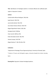 Title Authors regions in Dupuytren’s disease Camilo-Andrés Alfonso-Rodríguez