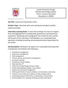 Job Title Position Type: Internship Learning Goals: