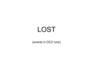 LOST (events in DC2 runs)