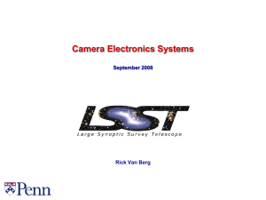 Camera Electronics Systems September 2008 Rick Van Berg