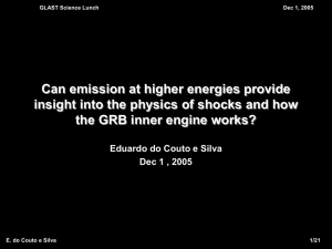 Can emission at higher energies provide the GRB inner engine works?