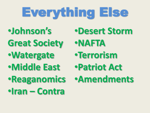 Everything Else Johnson’s Desert Storm NAFTA