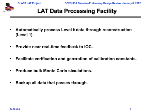 LAT Data Processing Facility