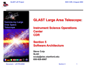 GLAST Large Area Telescope: Instrument Science Operations Center CDR