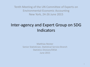Tenth Meeting of the UN Committee of Experts on Environmental-Economic Accounting