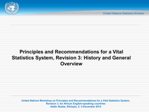 Principles and Recommendations for a Vital Overview