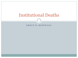 Institutional Deaths
