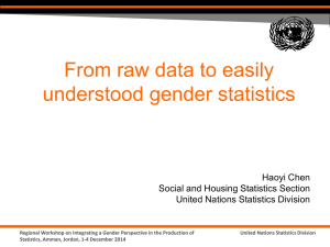 From raw data to easily understood gender statistics Haoyi Chen