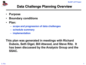 Data Challenge Planning Overview