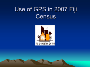 Use of GPS in 2007 Fiji Census