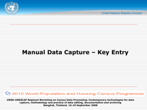 Manual Data Capture – Key Entry