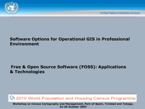 Software Options for Operational GIS in Professional Environment